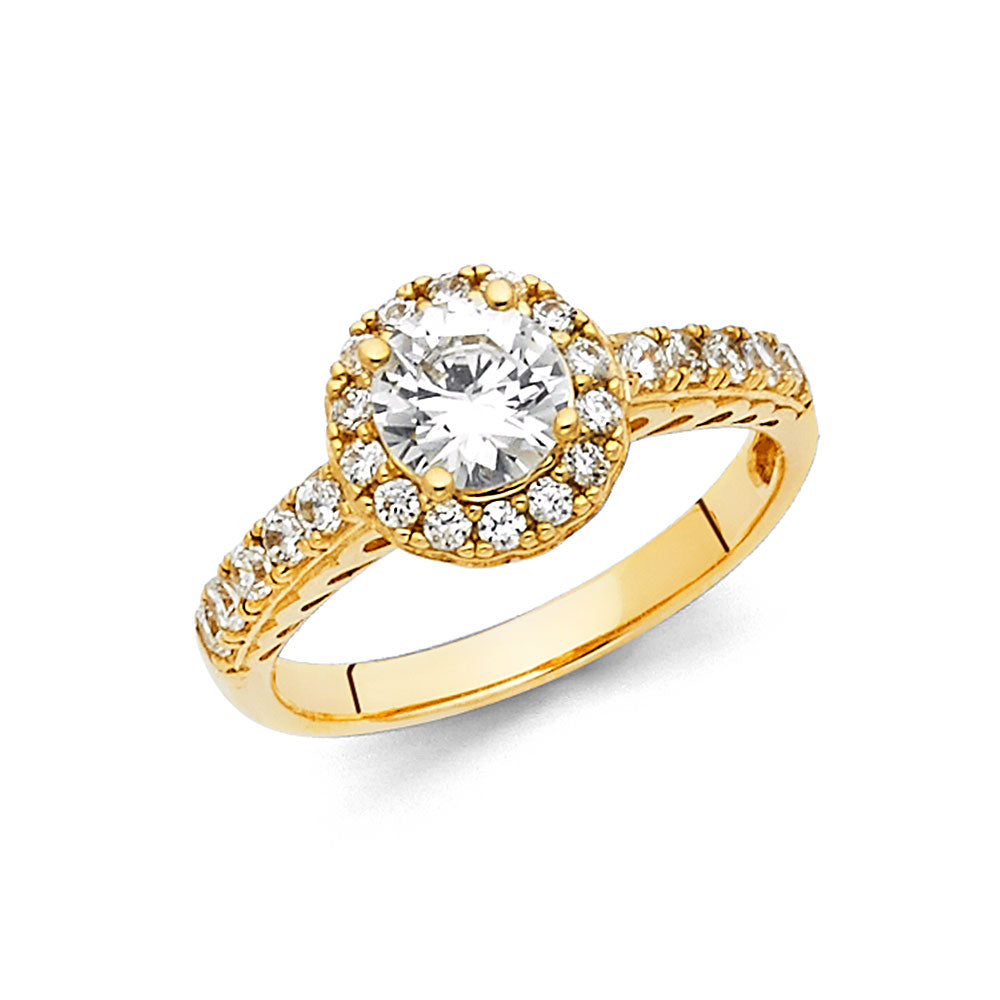 CZ Engagement Rings - 14K Gold - RG41