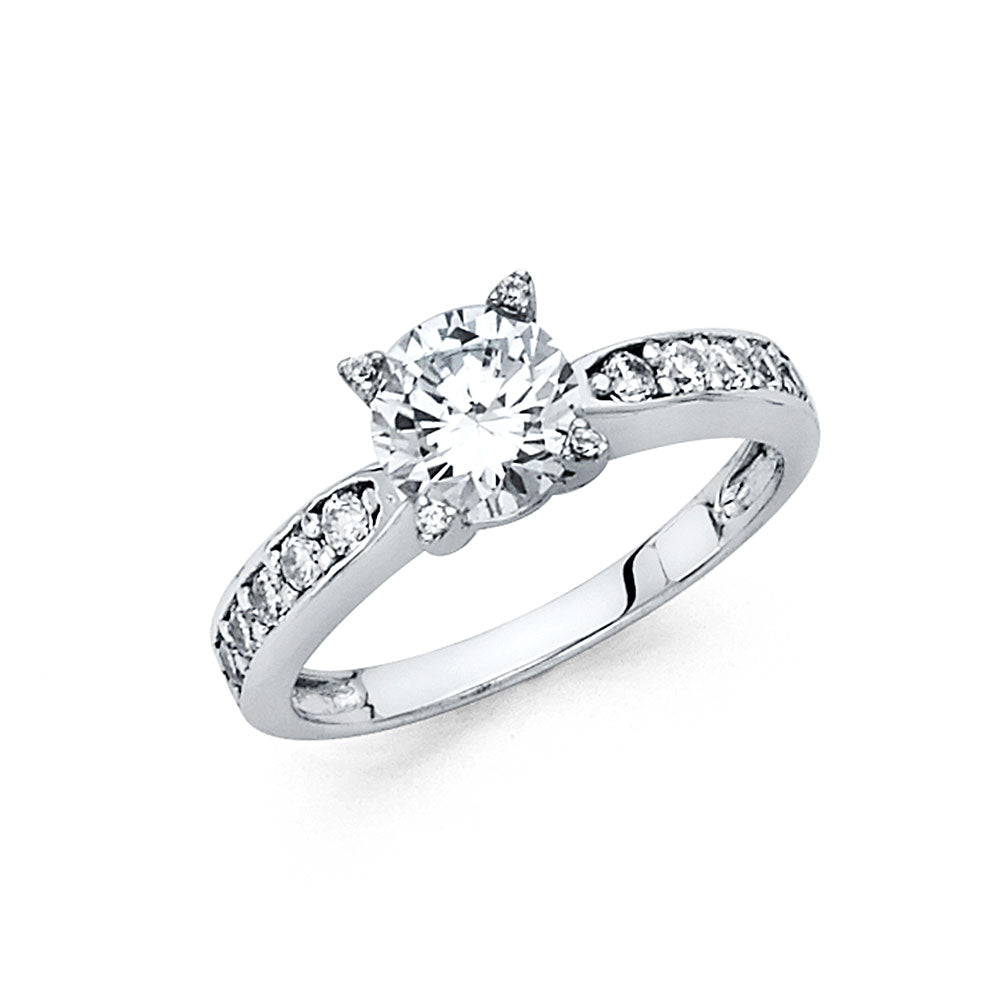 CZ Engagement Rings - 14K Gold - RG42