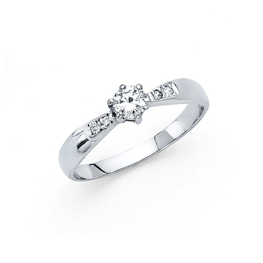 CZ Engagement Rings - 14K Gold - RG43