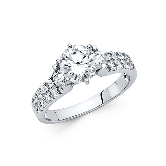 CZ Engagement Rings - 14K Gold - RG44