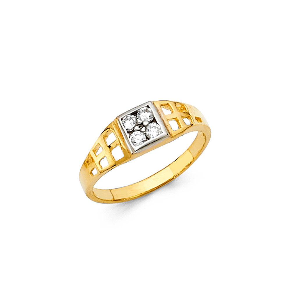 Baby CZ Rings - 14K Gold - RG480