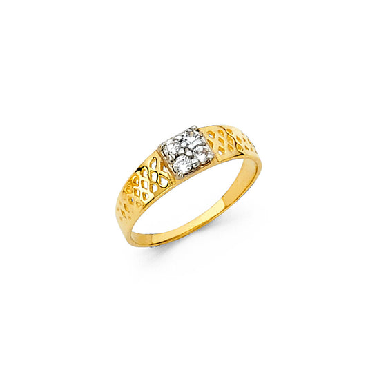 Baby CZ Rings - 14K Gold - RG483