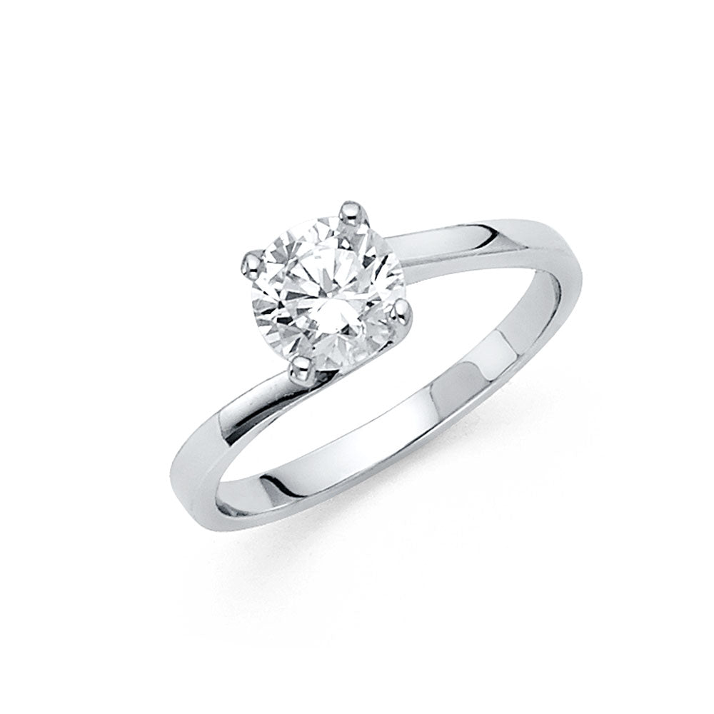 CZ Engagement Rings - 14K Gold - RG4W