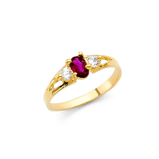 Baby CZ Rings - 14K Gold - RG514