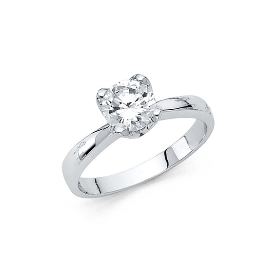 CZ Engagement Rings - 14K Gold - RG5W