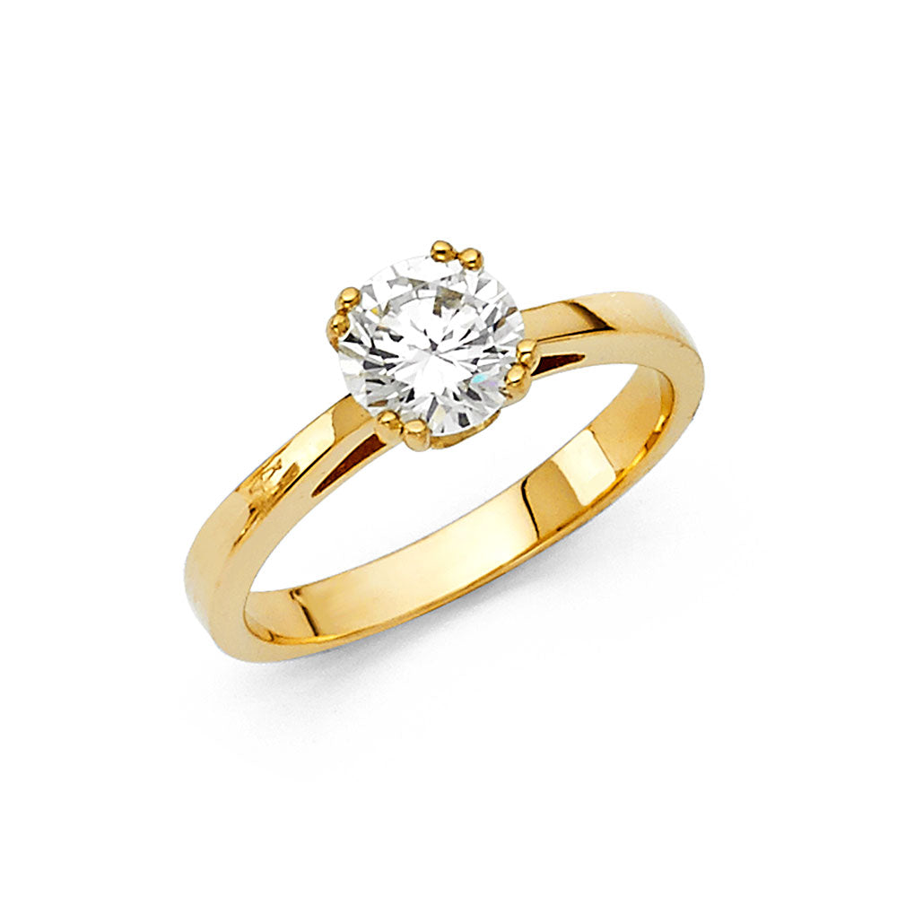 CZ Engagement Rings - 14K Gold - RG6