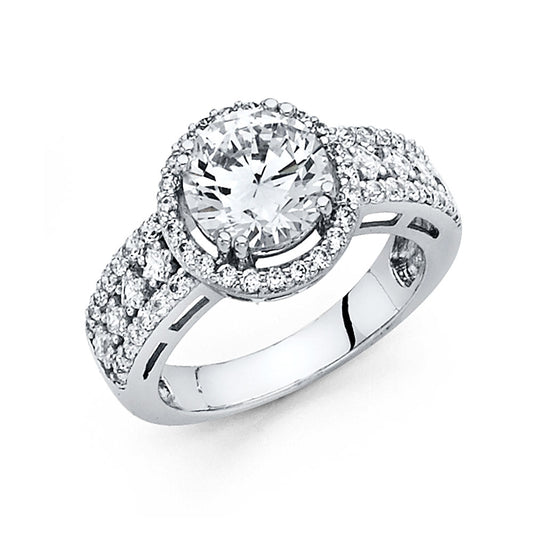 CZ Engagement Rings - 14K Gold - RG64