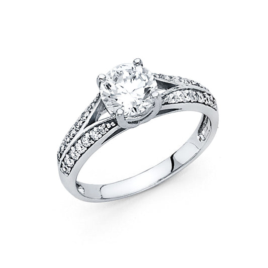 CZ Engagement Rings - 14K Gold - RG701