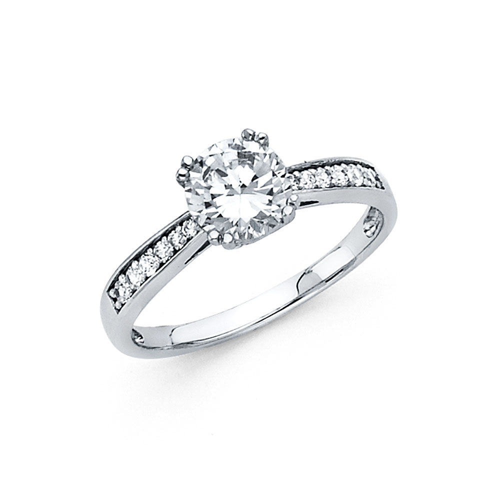 CZ Engagement Rings - 14K Gold - RG702