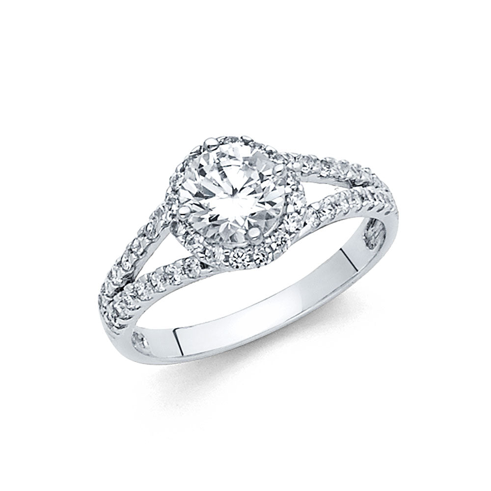 CZ Engagement Rings - 14K Gold - RG703