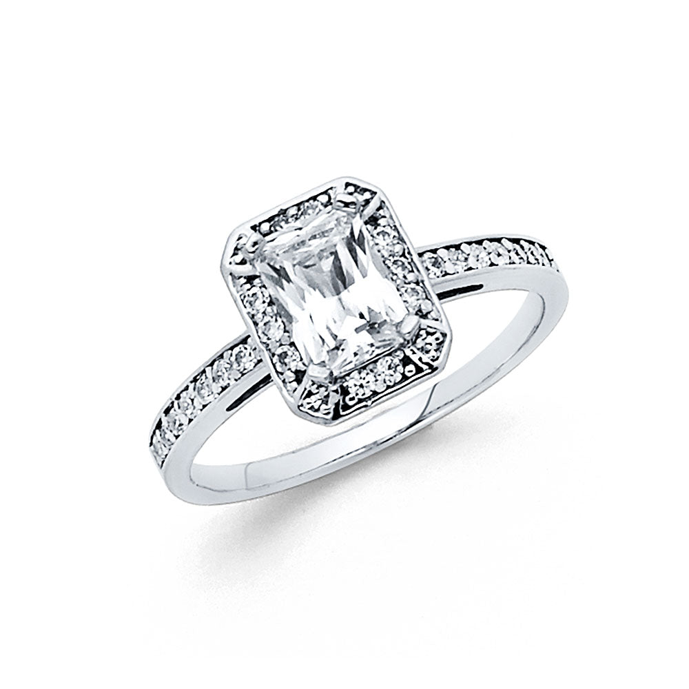 CZ Engagement Rings - 14K Gold - RG707