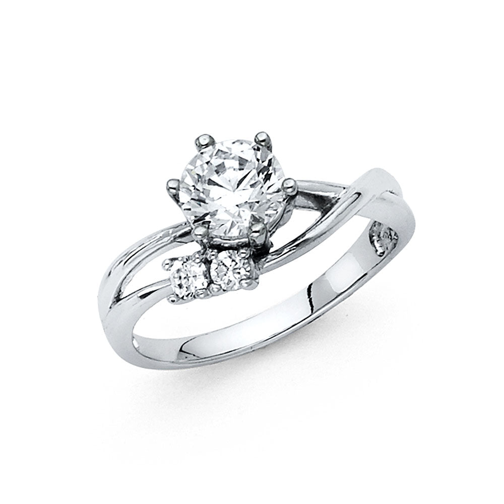 CZ Engagement Rings - 14K Gold - RG710