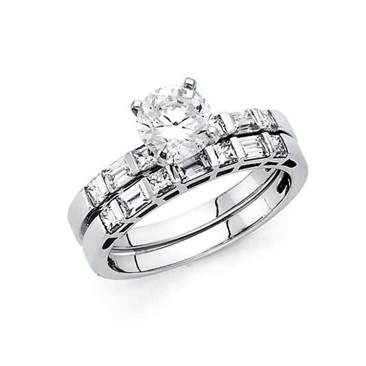 CZ Wedding Duo Sets- 14K - RG717