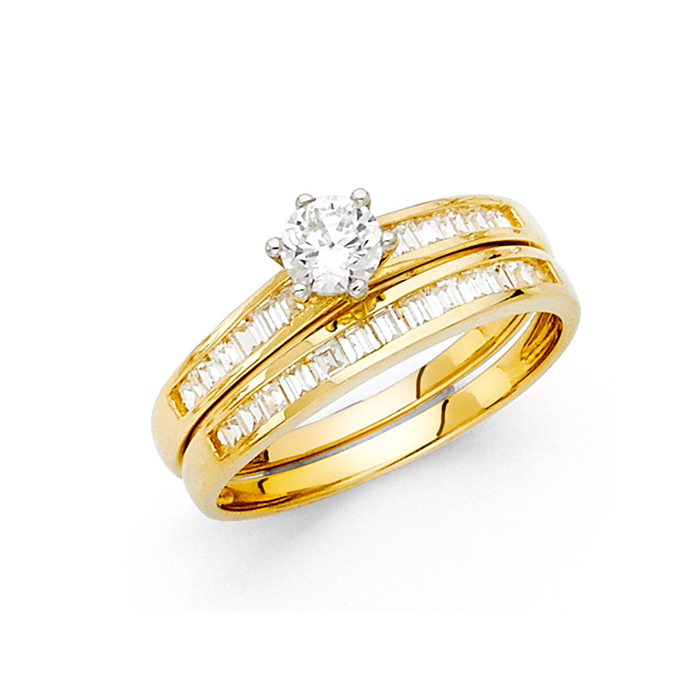 CZ Wedding Duo Sets- 14K - RG885