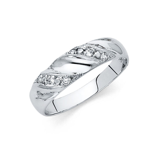 CZ Wedding Trio Sets - 14K - RG972