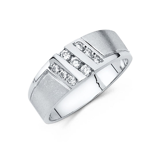 CZ Wedding Trio Sets - 14K - RG975