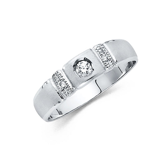 CZ Wedding Trio Sets - 14K - RG984