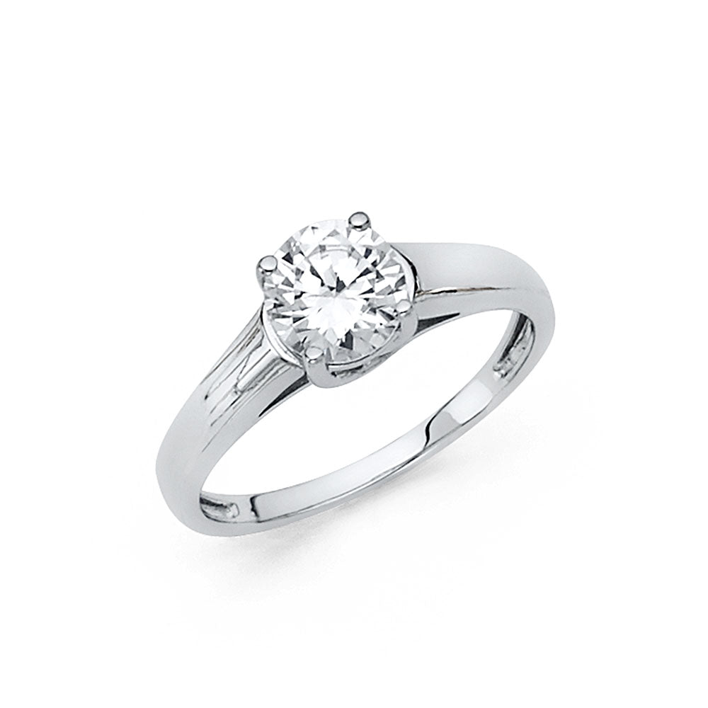 CZ Engagement Rings - 14K Gold - RG9W