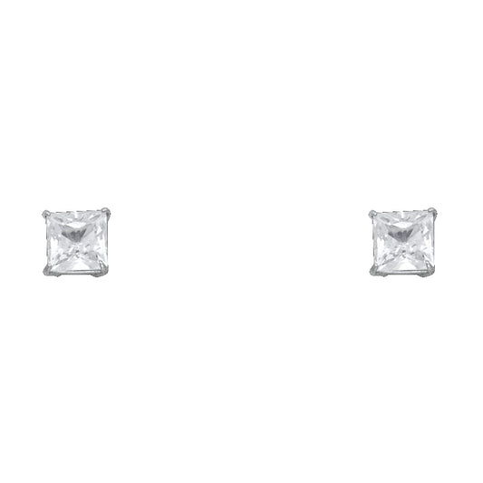 Solitaire Stud Earrings - 14K GOLD - ST120