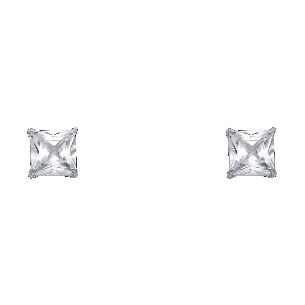 Solitaire Stud Earrings - 14K GOLD - ST121