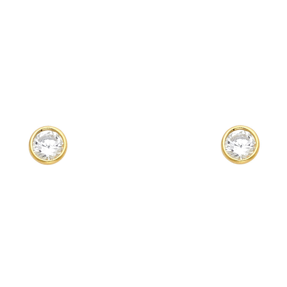 Assorted Stud Earrings with Screw Back - 14K GOLD - ST189