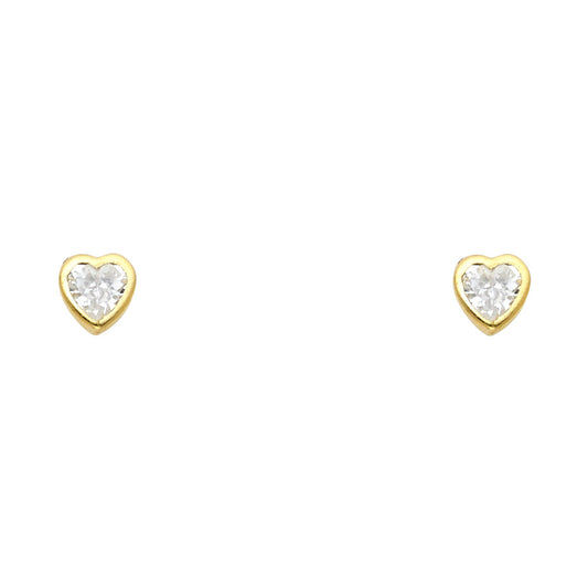 Assorted Stud Earrings with Screw Back - 14K GOLD - ST194