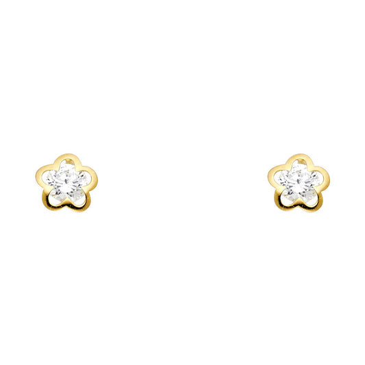 Assorted Stud Earrings with Screw Back - 14K GOLD - ST235