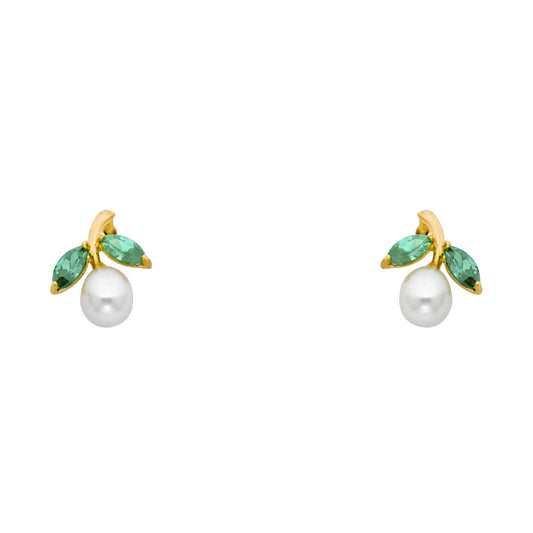 Assorted Stud Earrings with Screw Back - 14K GOLD - ST238