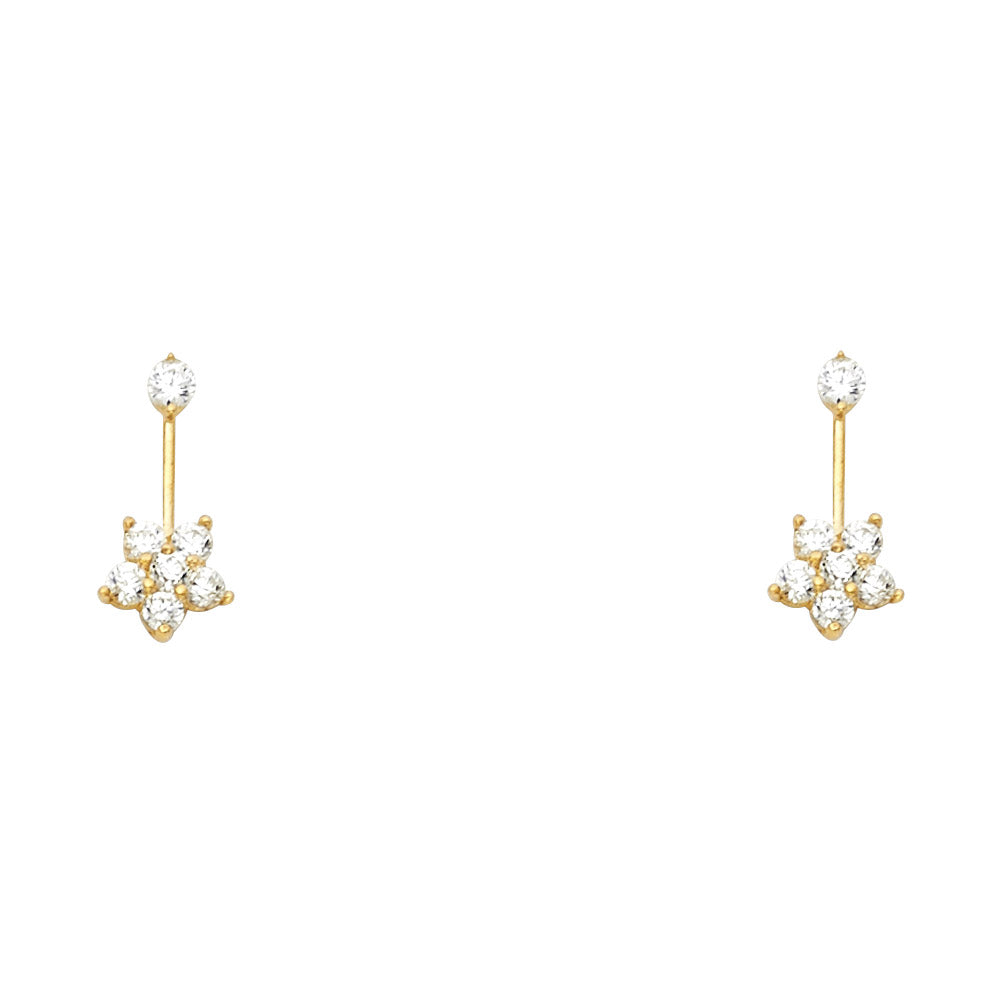 Assorted Stud Earrings with Screw Back - 14K GOLD - ST247