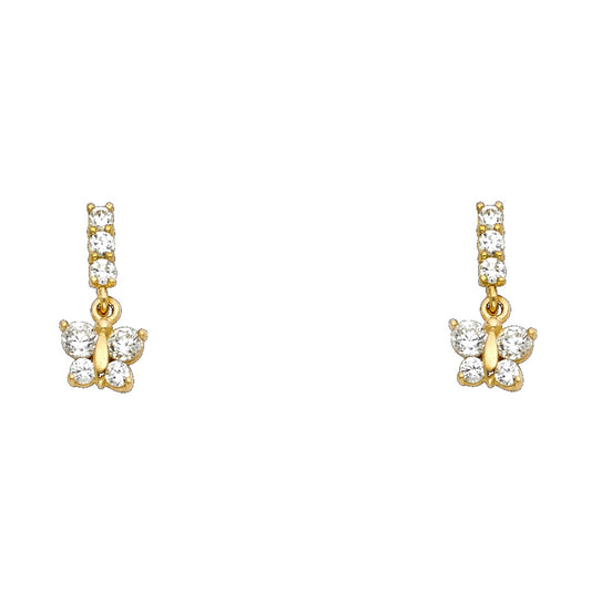 Assorted Stud Earrings with Screw Back - 14K GOLD - ST260