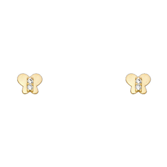 Assorted Stud Earrings with Screw Back - 14K GOLD - ST265