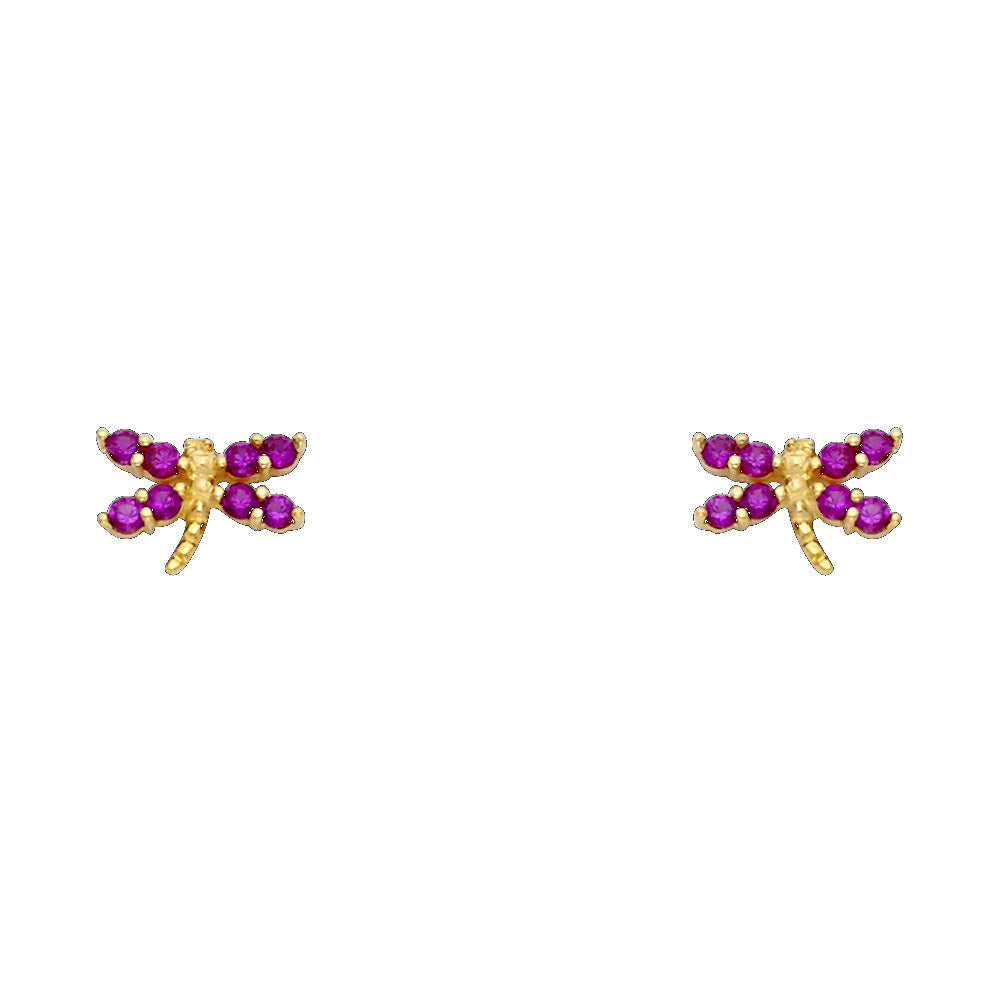 Assorted Stud Earrings with Screw Back - 14K GOLD - ST267