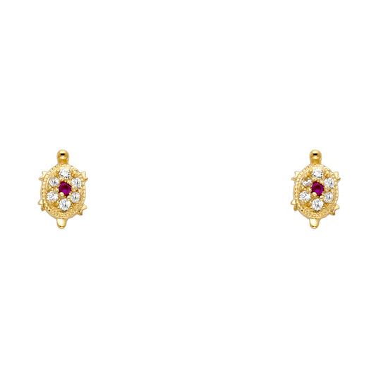 Assorted Stud Earrings with Screw Back - 14K GOLD - ST268