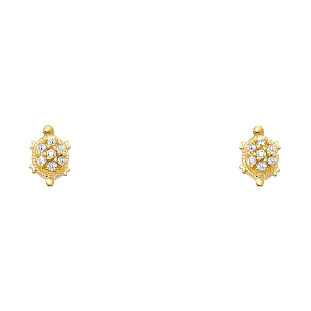 Assorted Stud Earrings with Screw Back - 14K GOLD - ST269