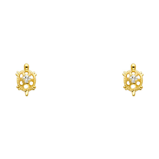 Assorted Stud Earrings with Screw Back - 14K GOLD - ST270