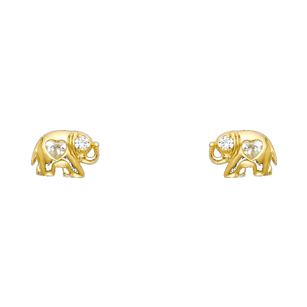 Assorted Stud Earrings with Screw Back - 14K GOLD - ST273