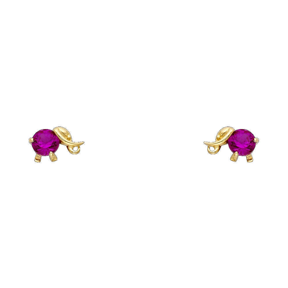 Assorted Stud Earrings with Screw Back - 14K GOLD - ST279