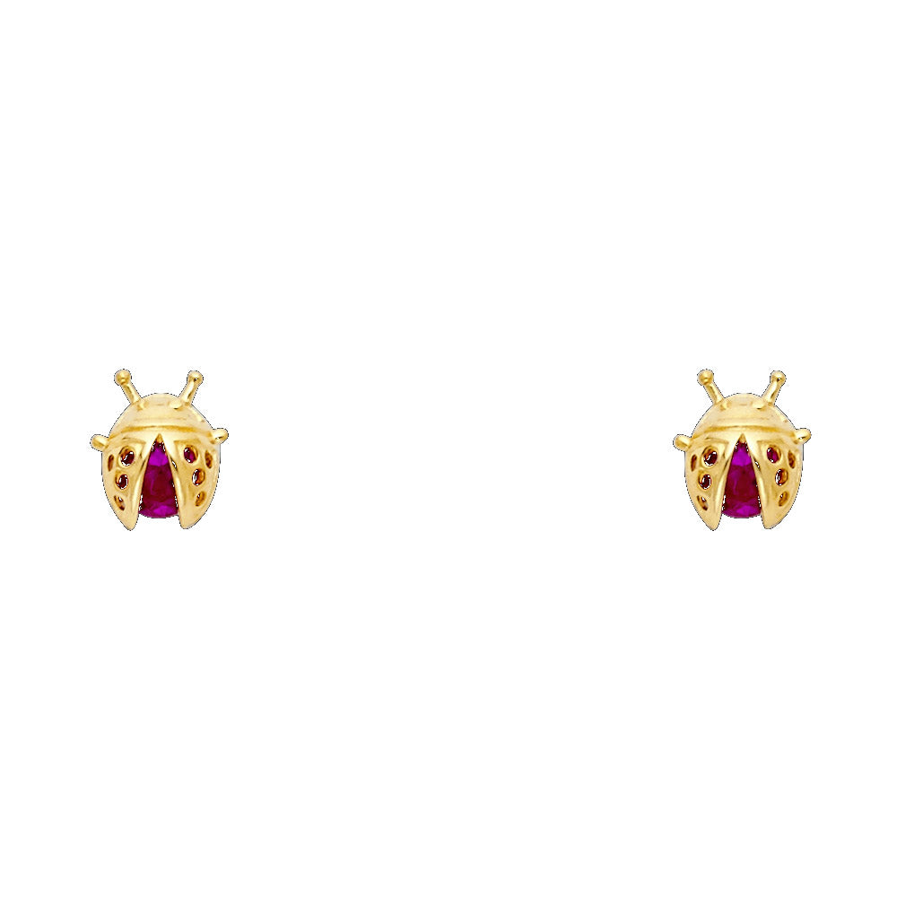 Assorted Stud Earrings with Screw Back - 14K GOLD - ST285