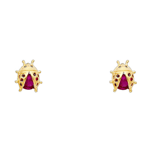 Assorted Stud Earrings with Screw Back - 14K GOLD - ST286