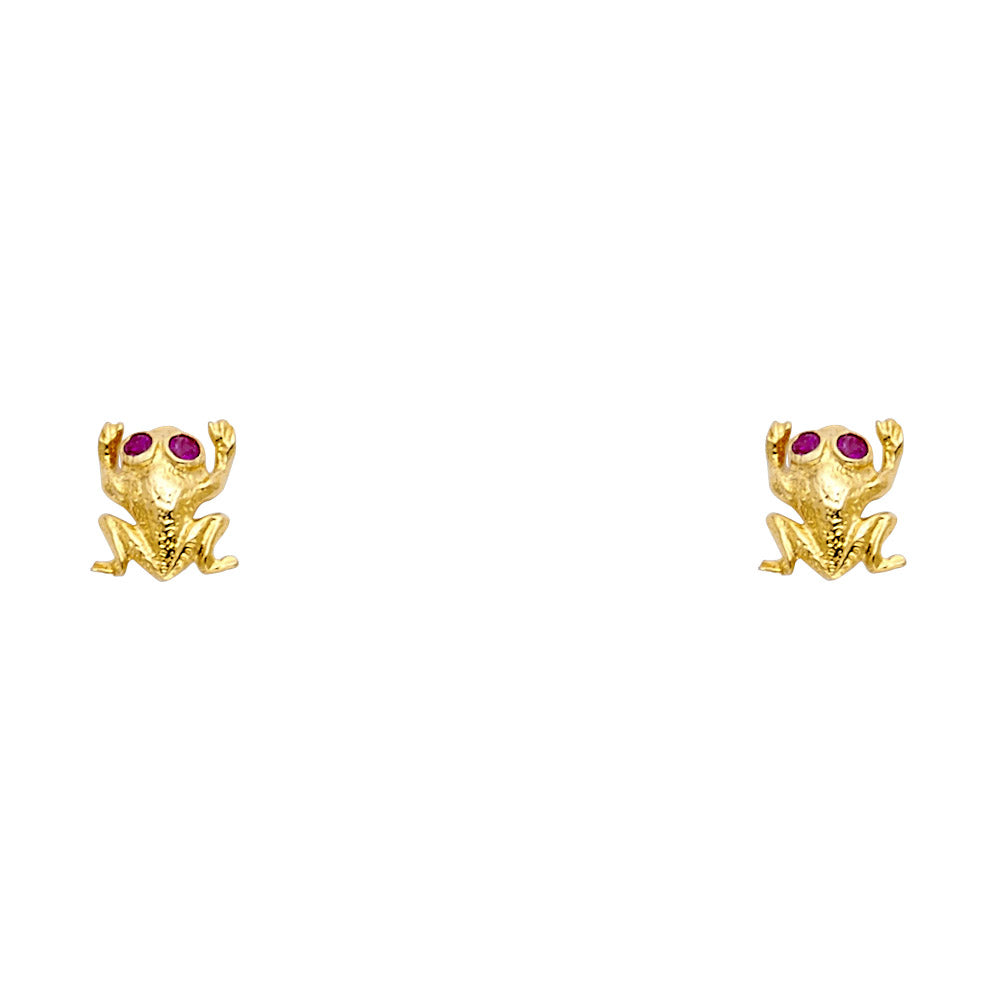 Assorted Stud Earrings with Screw Back - 14K GOLD - ST290