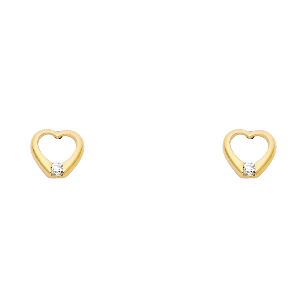 Assorted Stud Earrings with Screw Back - 14K GOLD - ST321