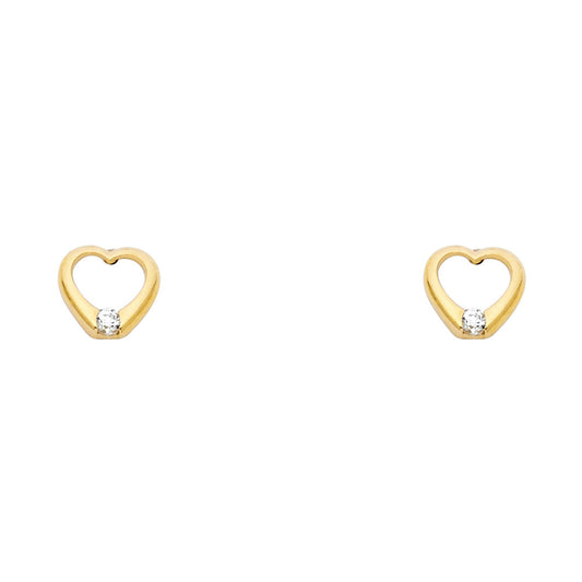 Assorted Stud Earrings with Screw Back - 14K GOLD - ST321