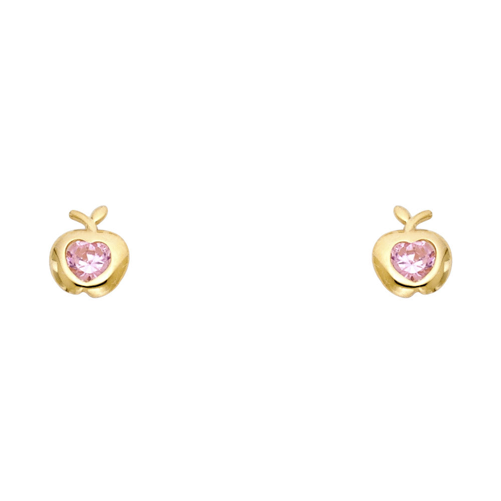 Assorted Stud Earrings with Screw Back - 14K GOLD - ST327