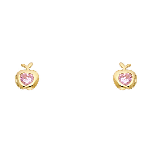 Assorted Stud Earrings with Screw Back - 14K GOLD - ST327