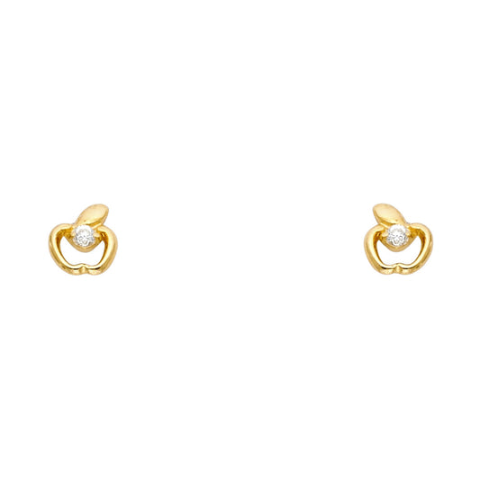 Assorted Stud Earrings with Screw Back - 14K GOLD - ST331