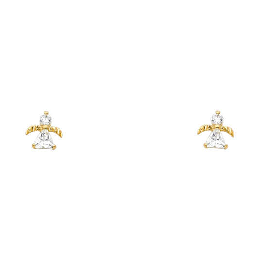 Assorted Stud Earrings with Screw Back - 14K GOLD - ST336