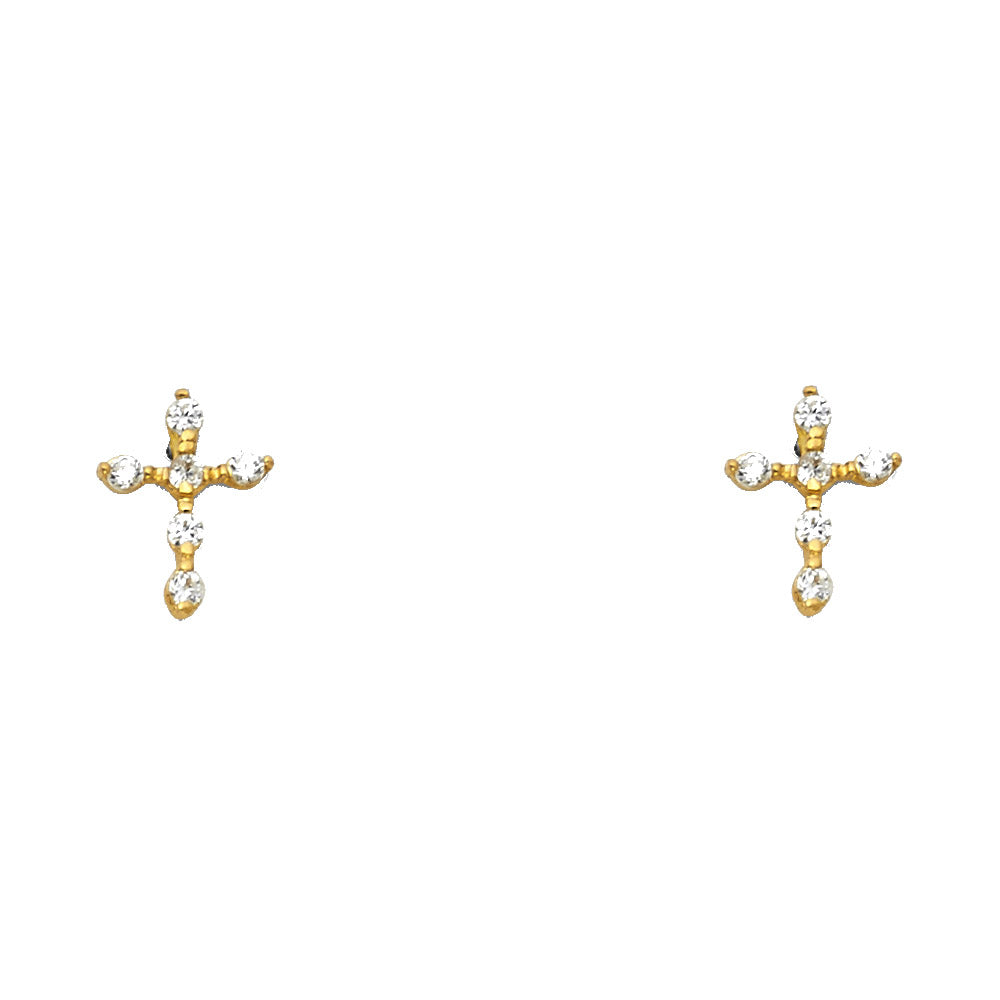 Assorted Stud Earrings with Screw Back - 14K GOLD - ST340