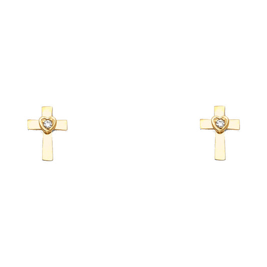 Assorted Stud Earrings with Screw Back - 14K GOLD - ST343