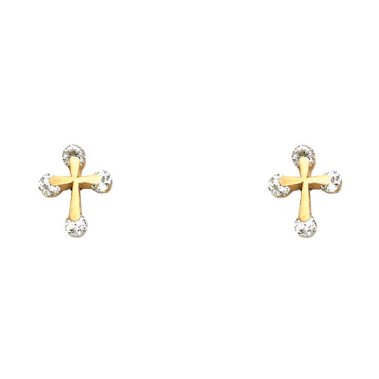 Assorted Stud Earrings with Screw Back - 14K GOLD - ST344