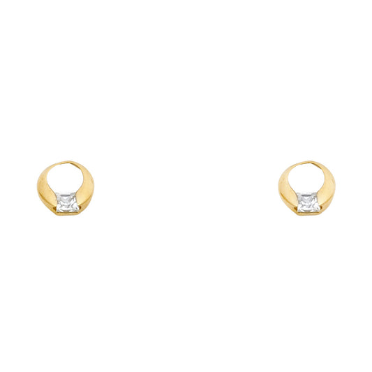 Assorted Stud Earrings with Screw Back - 14K GOLD - ST348